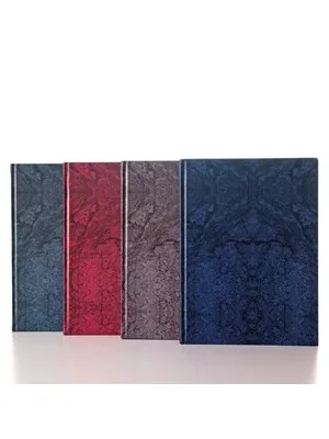 Elma 20x28 Mermer Desen Sert Kapak Defter Çizgili 200 Yp