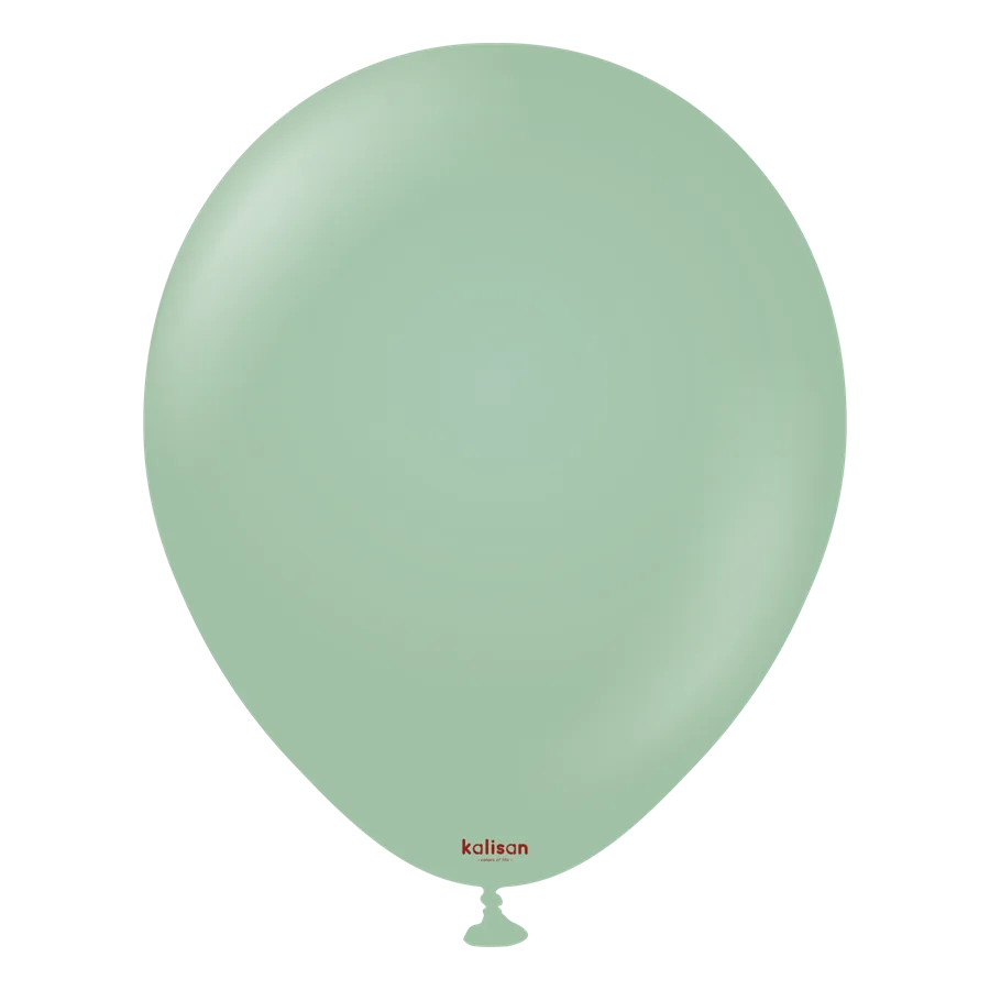Kalisan 12" Retro Balon 10"lu Kış Yeşili 11280074