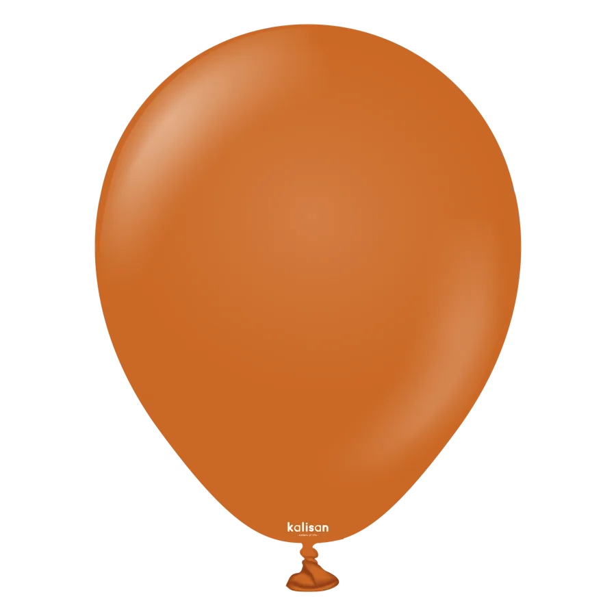 Kalisan 12" Retro Balon 10"lu Yanık Turuncu 11280014