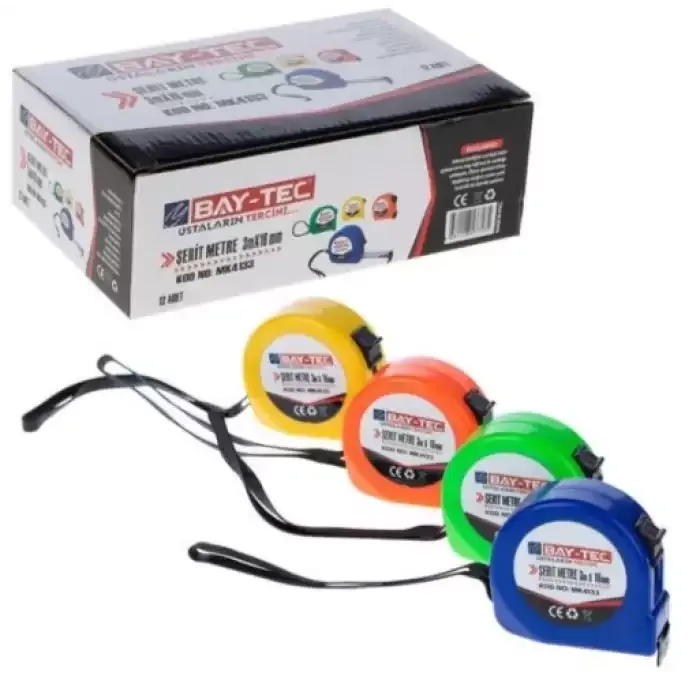 Bay-tec Mk4133 3 Metre 16 Mm Şerit Metre