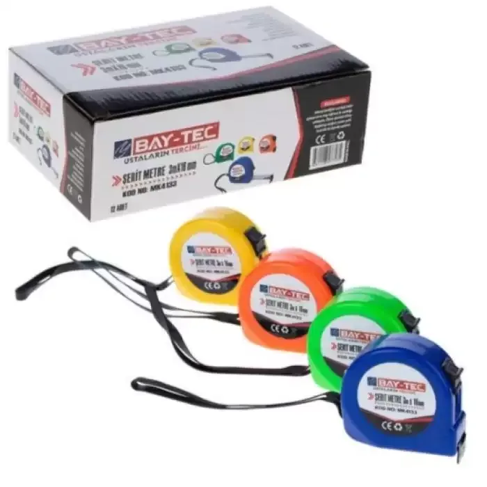 Bay-tec Mk4133 3 Metre 16 Mm Şerit Metre