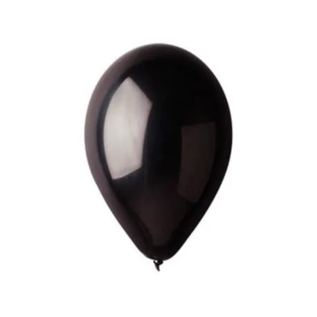 Gemar 11" Metalik Balon Siyah 100"lü