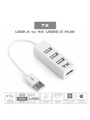 Tx Acusb24w 4 Port Usb 2.0 Hub Çoğaltıcı Beyaz