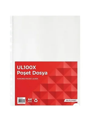 Norex A4 Poşet Dosya 100"lü Ul100x
