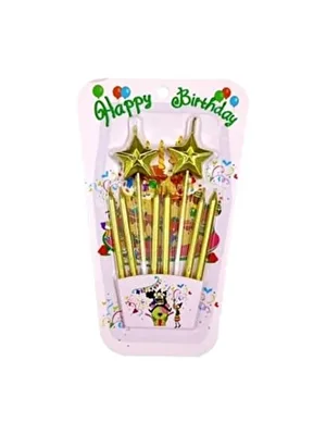 Nedi Yıldızlı Mum 8"li Altın 5825g