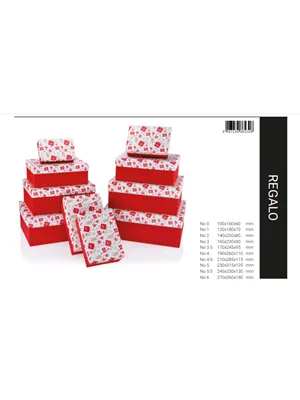 Gıpta Regalo Dikdörtgen Hediye Kutusu No:5 Bx2308