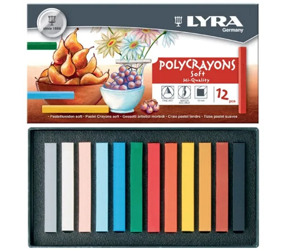 Lyra Polycrayon Soft Toz Pastel 12"li 5651120