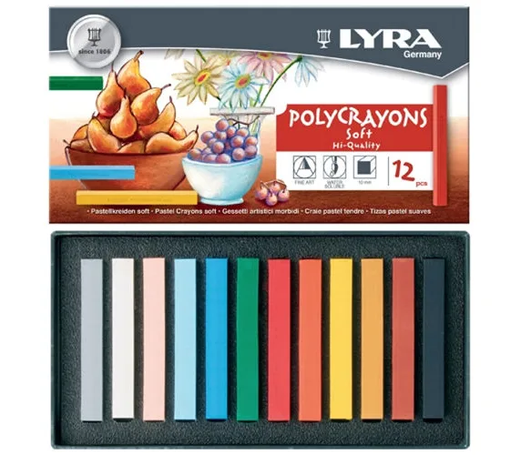 Lyra Polycrayon Soft Toz Pastel 12"li 5651120