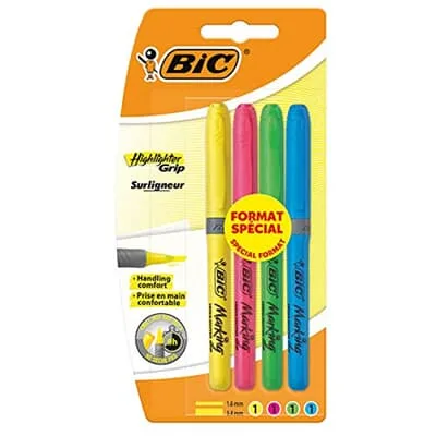 Bic Highlighter Grip Fosforlu Kalem 4 Renk 951473
