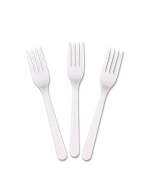 Nedi Plastik Çatal 25"li Beyaz 30098