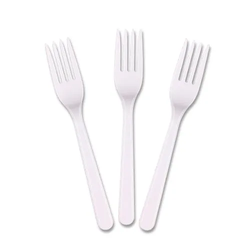 Nedi Plastik Çatal 25"li Beyaz 30098