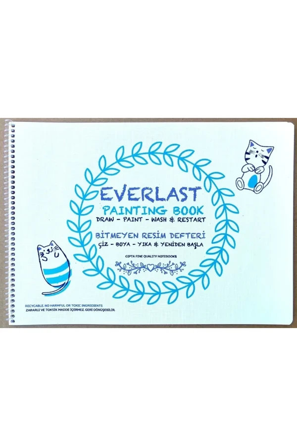 Gıpta Everlast 25x35 Pp Kapak Spiralli Bitmeyen Resim Defteri 4 Yp 6184