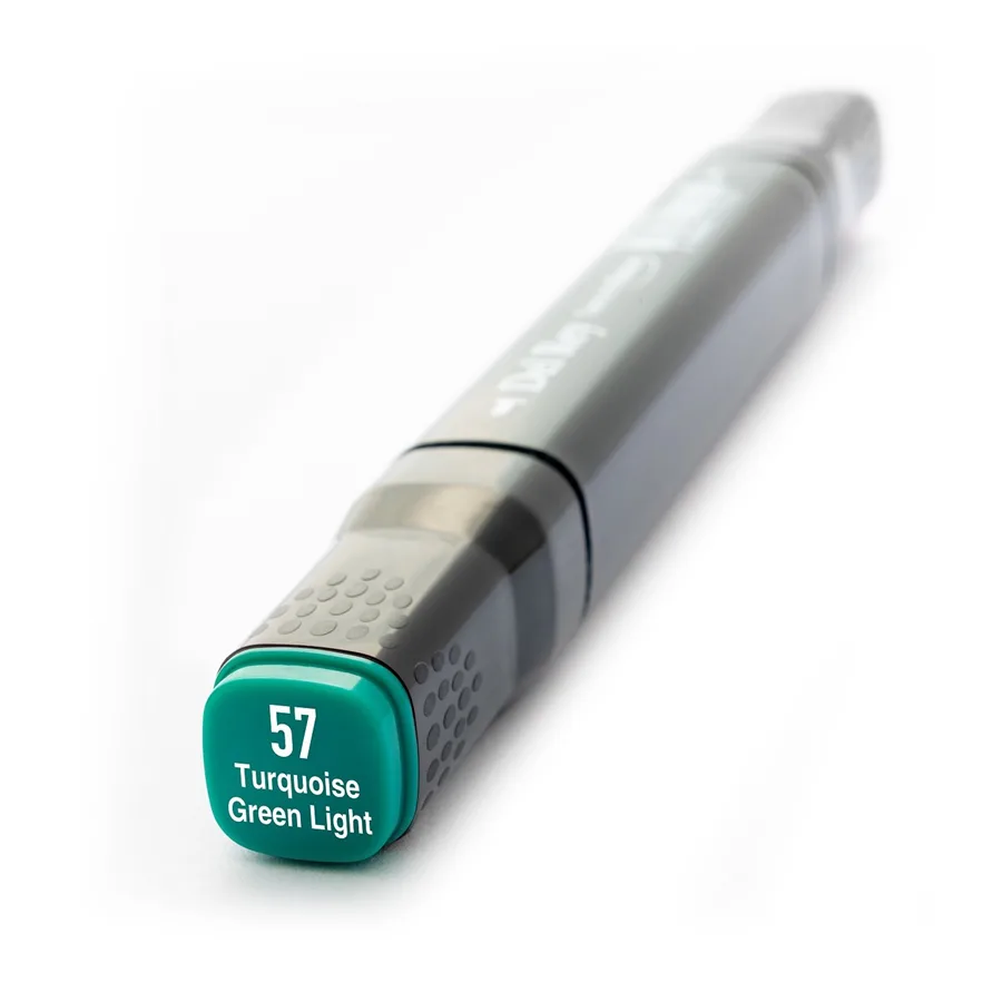 Del Rey Twin Çift Uçlu Marker Kalem Bg57 Turquoise Green Light