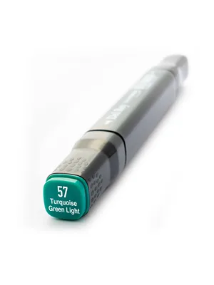 Del Rey Twin Çift Uçlu Marker Kalem Bg57 Turquoise Green Light