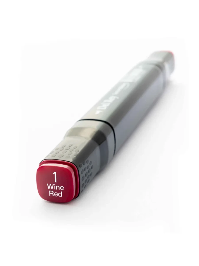 Del Rey Twin Çift Uçlu Marker Kalem R1 Wine Red