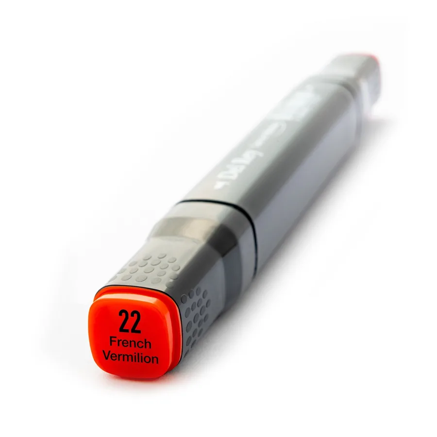 Del Rey Twin Çift Uçlu Marker Kalem R22 French Vermillion