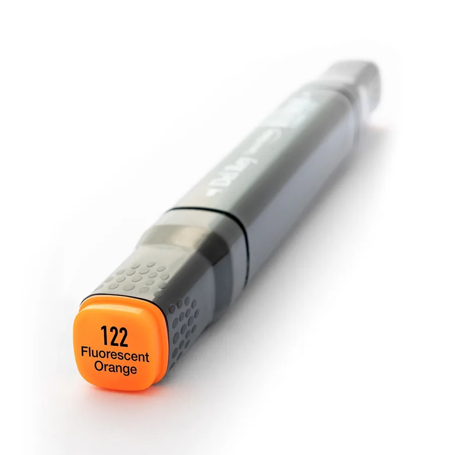 Del Rey Twin Çift Uçlu Marker Kalem F122 Fluorescent Orange