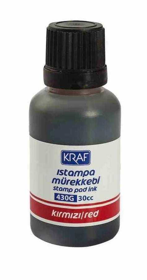 Kraf Istampa Mürekkebi 30 Cc Kırmızı 430g