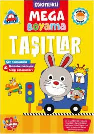 Boyama Zamanı Etkinlikli Mega Boyama - Taşıtlar - Koloni Kitap