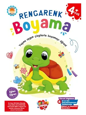 Boyama Zamanı Rengarenk Boyama (+4 Yaş) - Koloni Kitap