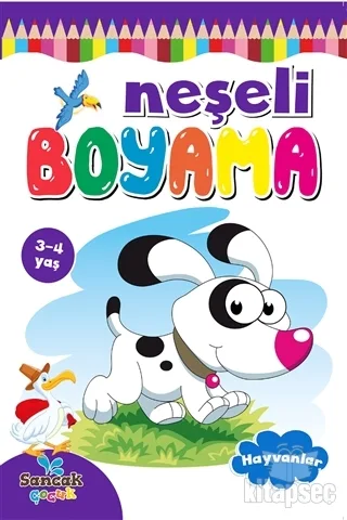 Boyama Zamanı Neşeli Boyama - Hayvanlar - Koloni Kitap