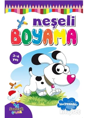 Boyama Zamanı Neşeli Boyama - Hayvanlar - Koloni Kitap