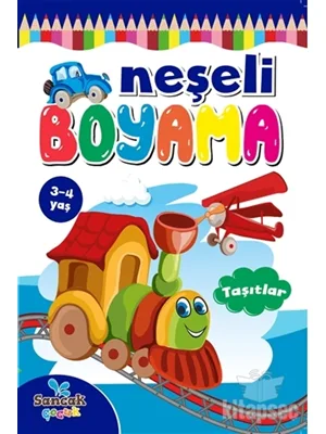 Boyama Zamanı Neşeli Boyama - Taşıtlar - Koloni Kitap