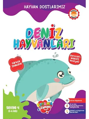 Boyama Zamanı Hayvan Dostlarımız - Deniz Hayvanları - Koloni Kitap