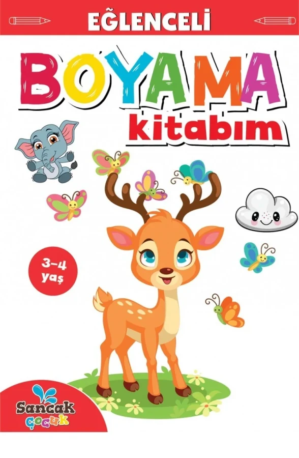 Boyama Zamanı Eğlenceli Boyama Kitabım (3-4 Yaş) - Koloni Kitap