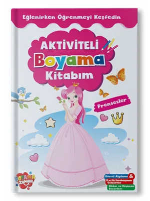 Boyama Zamanı Aktiviteli Boyama Kitabım - Prensesler - Koloni Kitap