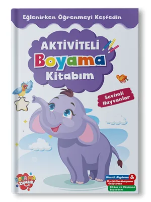 Boyama Zamanı Aktiviteli Boyama Kitabım - Sevimli Hayvanlar - Koloni Kitap