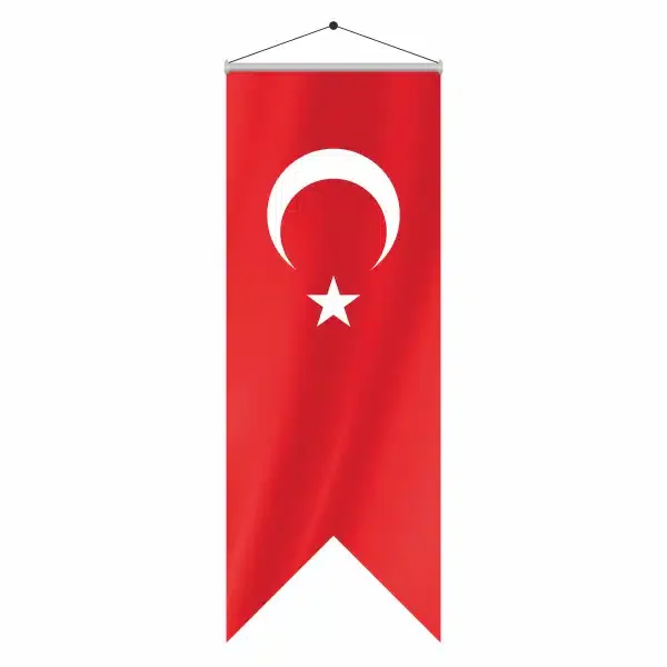 Kale 70x200 Saten Kırlangıç Türk Bayrağı