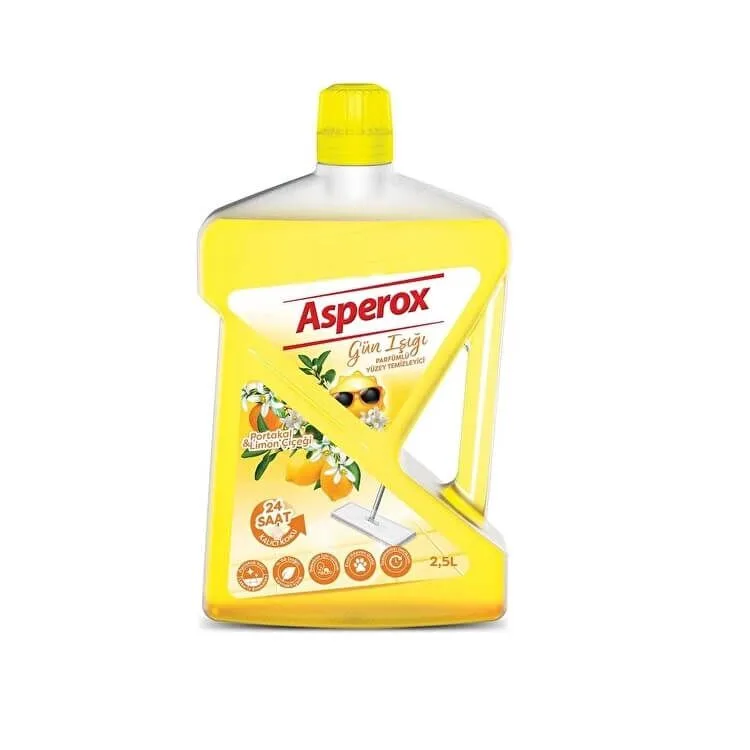 Asperox 2.5 Lt Parfümlü Yüzey Temizleyici Gün Işığı Portakal&limon Çiçeği