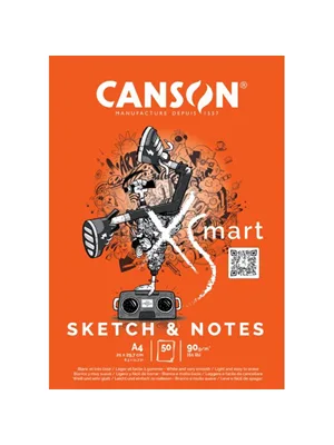 Canson Xsmart A4 90 Gr Sketch & Notes Çizim Defteri 50 Yp 32250p003