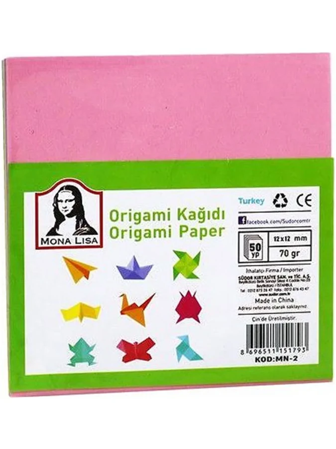 Mona Lisa 11.9x11.9 Mm 70 Gr Origami Kağıdı 50 Yp Mn10-2