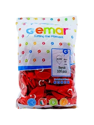 Gemar 10" Baskılı Balon Ayyıldız 100"lü
