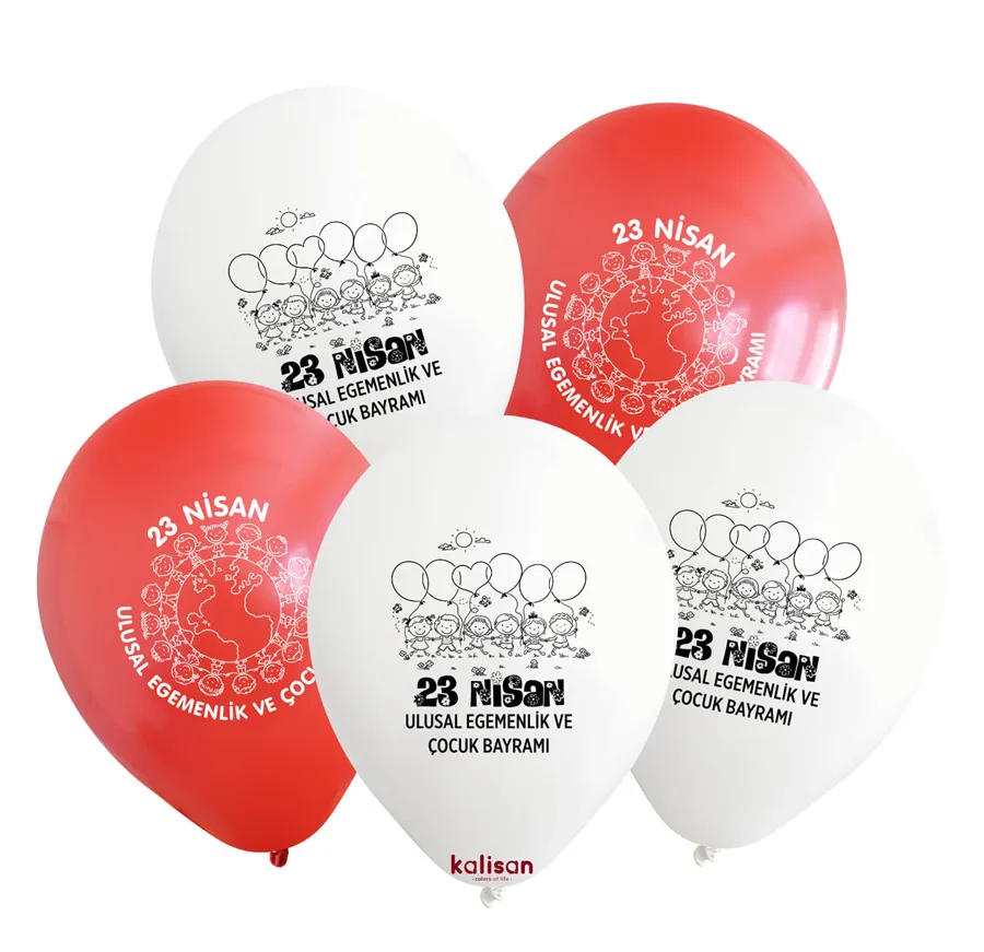 Kalisan Baskılı Balon 5"li 23 Nisan 580043