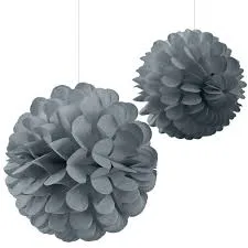 Nedi 25 Cm Kağıt Top Çiçek Süs Siyah W4634bl