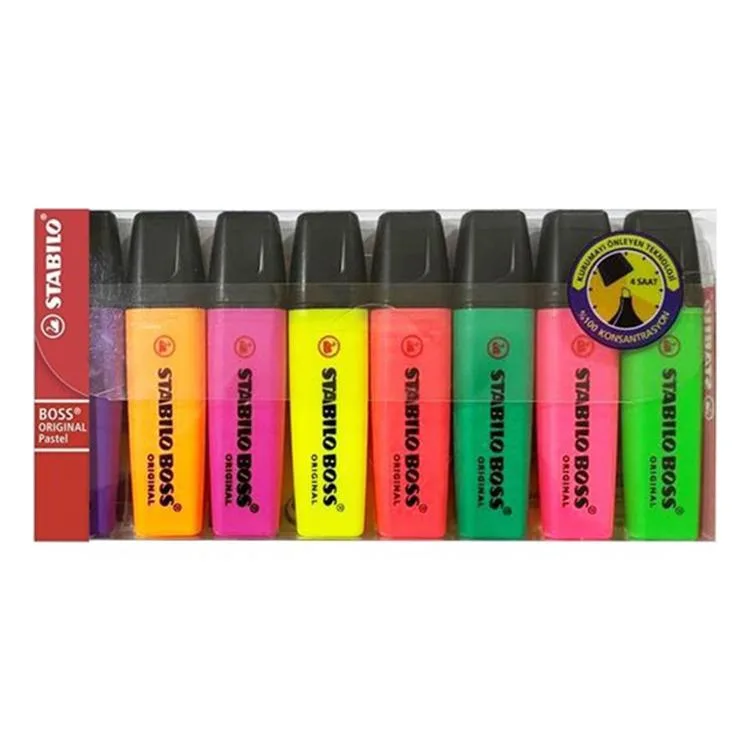 Stabilo Boss Fosforlu Kalem 8"li 70\8