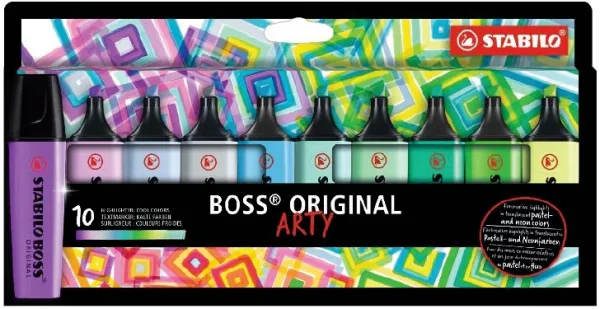 Stabilo Boss Art Fosforlu Kalem Soğuk Renkler 10"lu 70\10-2-20