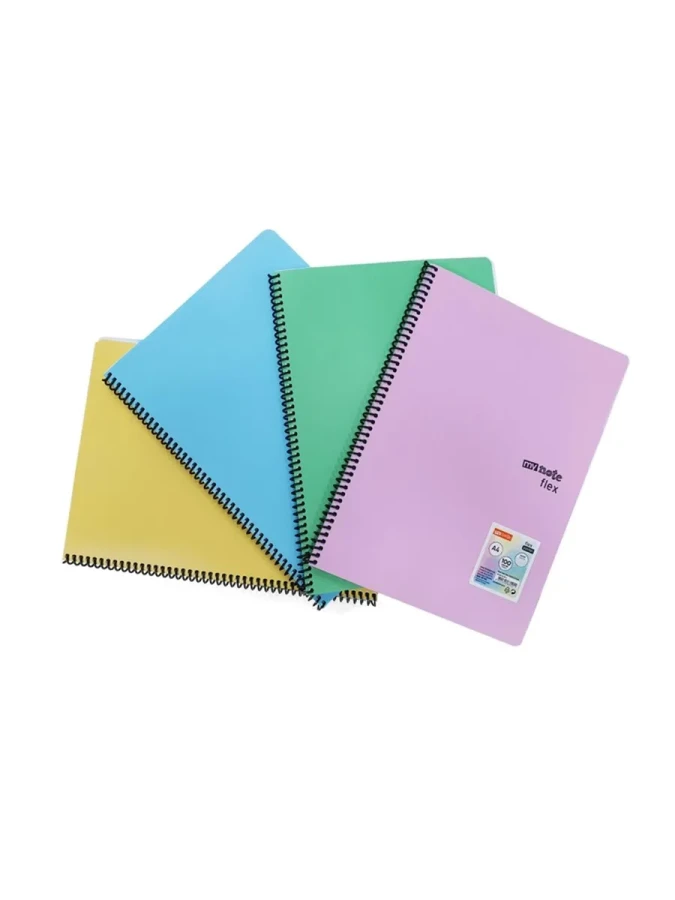 Umur Mynote Flex Pastel A4 Pp Kapak Spiralli Defter Kareli 96 Yp Mfxpa-a496-k