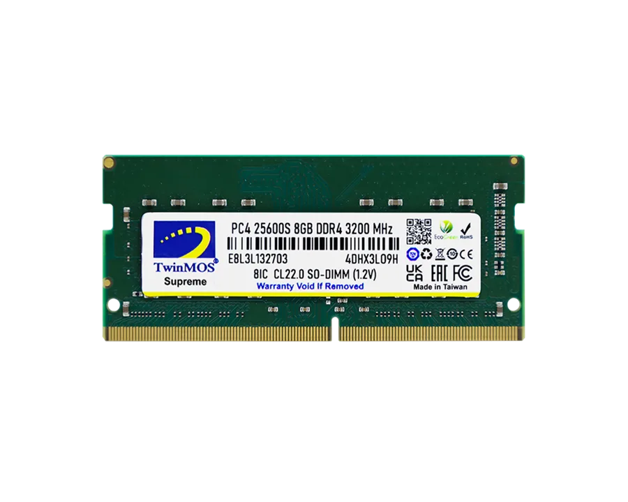 Twinmos Mdd48gb3200n 8gb 3200 Mhz Cl22 Ddr4 Notebook Ram