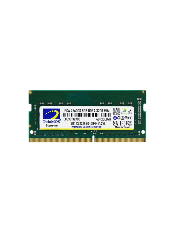 Twinmos Mdd48gb3200n 8gb 3200 Mhz Cl22 Ddr4 Notebook Ram