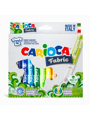 Carioca Maxi Keçeli Kumaş Boya Kalemi 12"li 40957