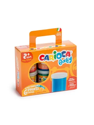 Carioca Baby 80 Ml Süper Yıkanabilir Parmak Boyası 6 Renk Ko032