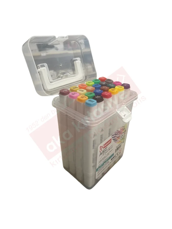 Mikro Art Çift Uçlu Marker Kalem 24 Renk Zw-8001-24