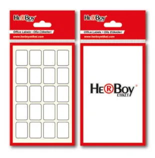 Herboy 16x22 Mm Poşet Ofis Etiketi Beyaz