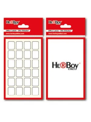 Herboy 16x22 Mm Poşet Ofis Etiketi Beyaz