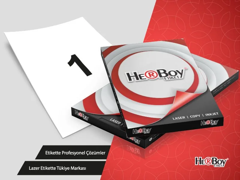 Herboy 210x297 Mm A4 Laser Etiket 100"lü Hb-1000