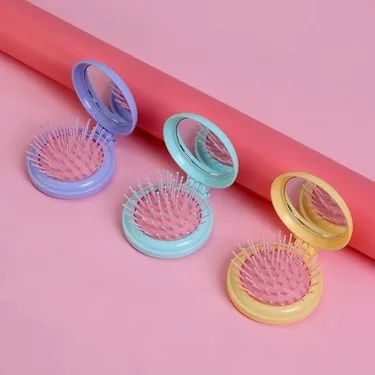 Elif Kapaklı Plastik Cep Aynası Taraklı
